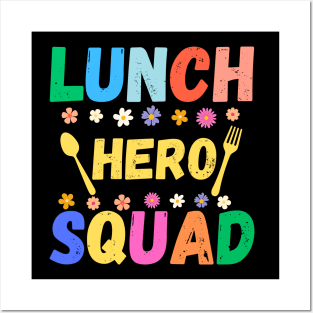 Groovy 2024 School Lunch Hero Squad Posters and Art